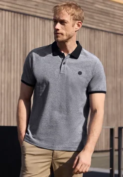 Polo à manches courtes avec détails contrastés