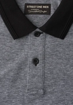 Polo à manches courtes avec détails contrastés