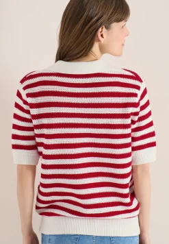 Polo à manches courtes en crochet