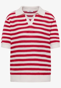 Polo à manches courtes en crochet