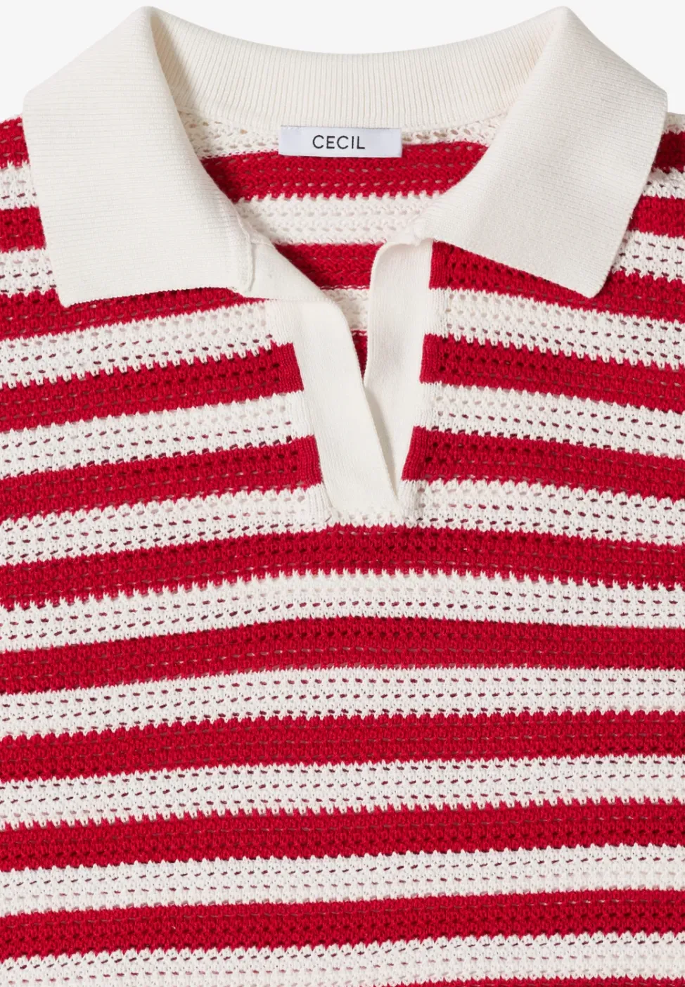 Polo à manches courtes en crochet