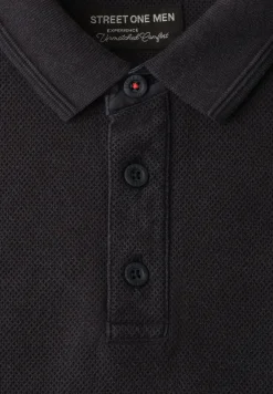 Polo à manches courtes structuré