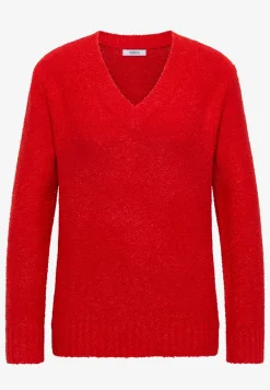 Pull à col en V bouclé