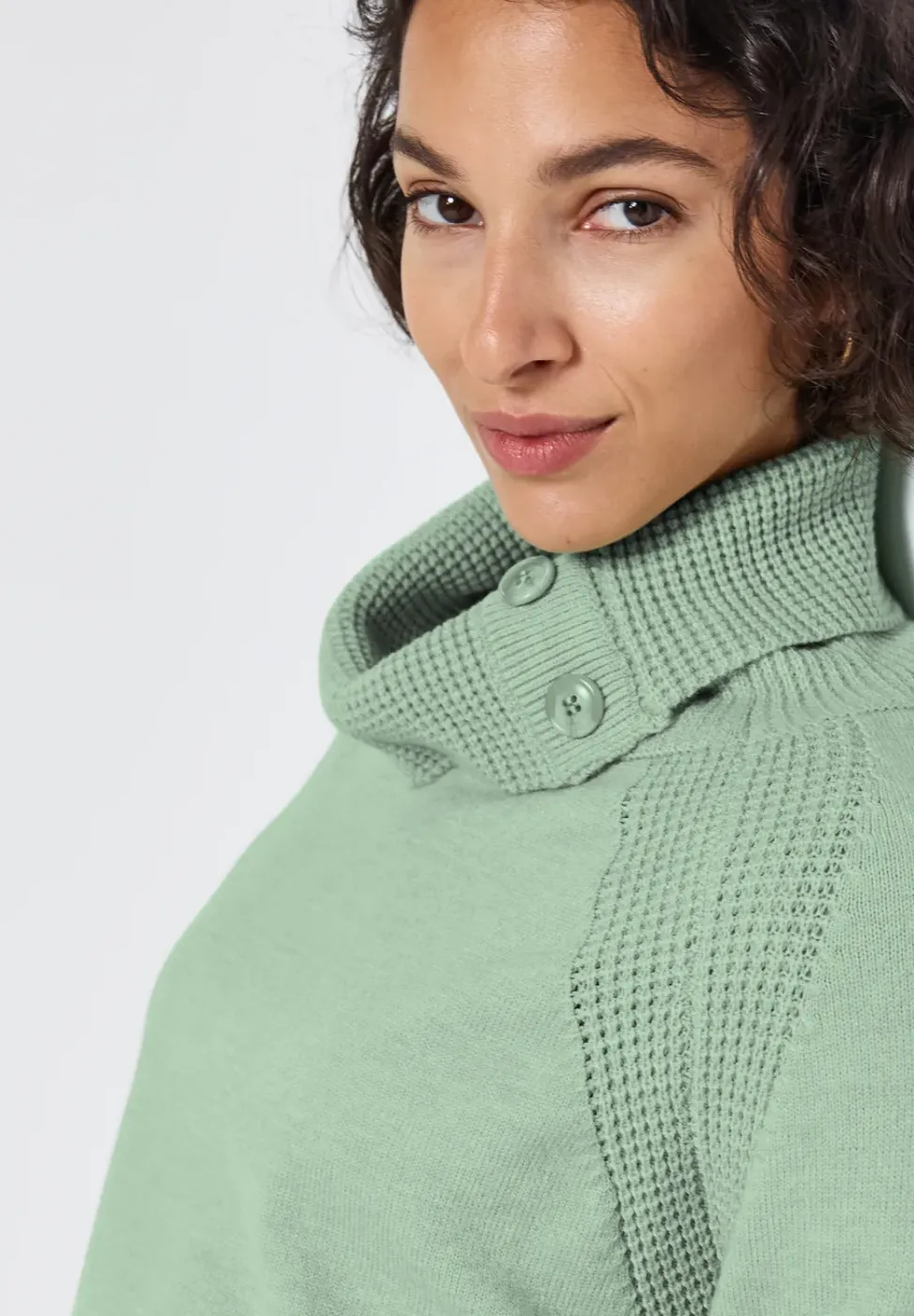 Pull à col montant