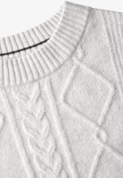 Pull à motif tricoté