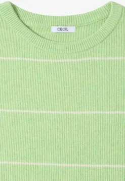 Pull à rayures structurées