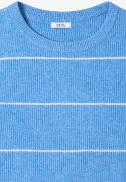 Pull à rayures structurées