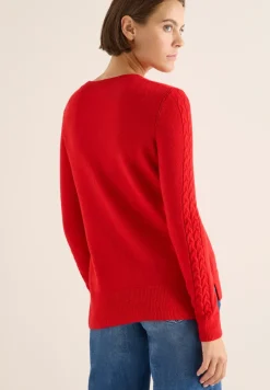 Pull avec détail en tricot