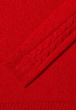 Pull avec détail en tricot