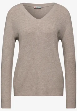 Pull basique à col en V