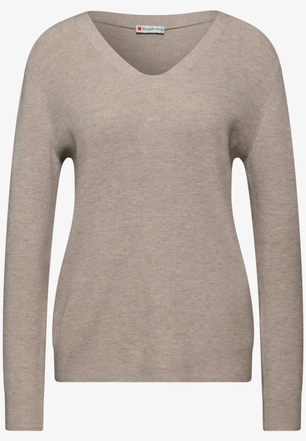 Pull basique à col en V