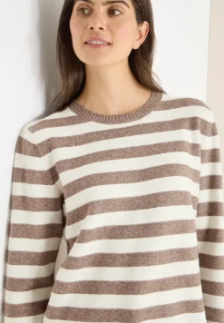 Pull chiné rayé