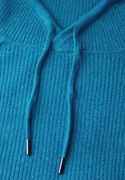 Pull raglan à structure mixte