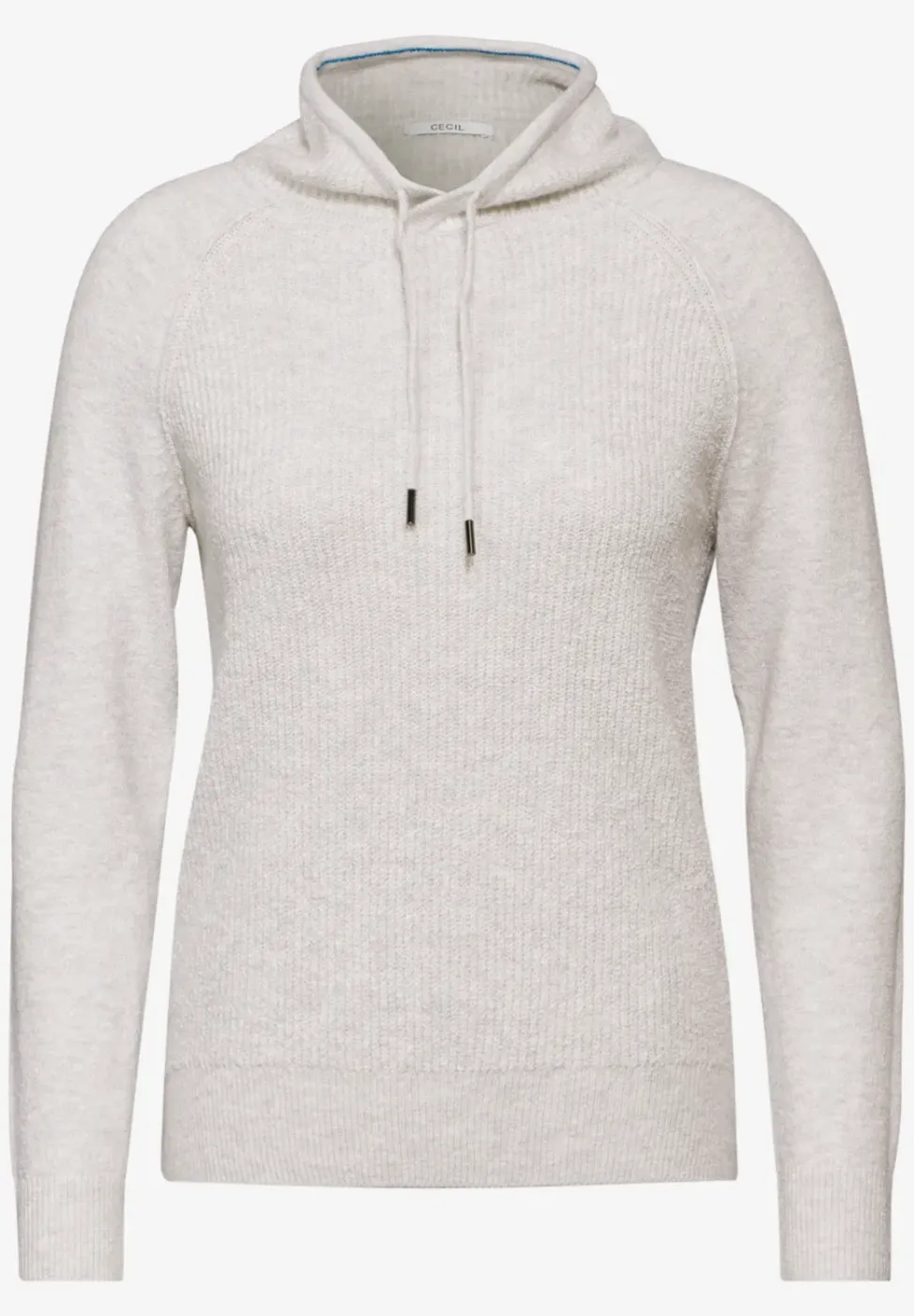 Pull raglan à structure mixte