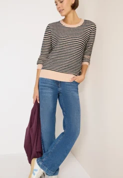 Pull structuré two-tone