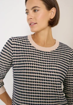 Pull structuré two-tone