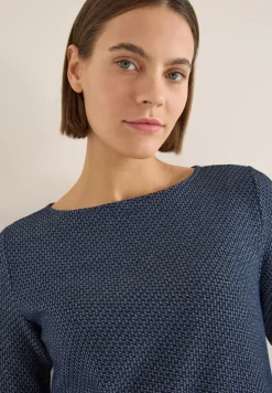 Pull structuré two-tone