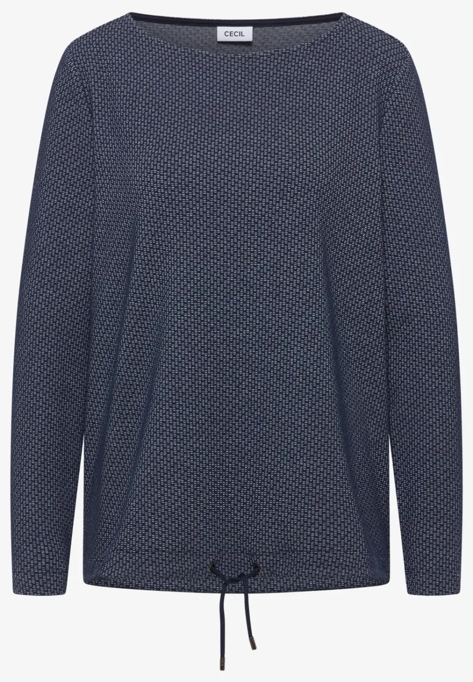 Pull structuré two-tone