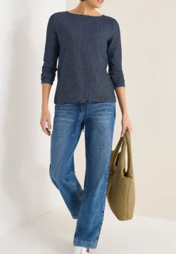 Pull structuré two-tone