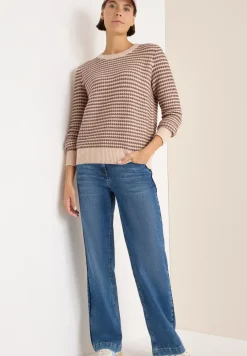Pull structuré two-tone