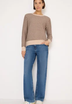 Pull structuré two-tone
