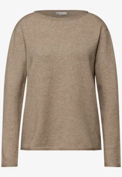 Pull avec ourlet roulé