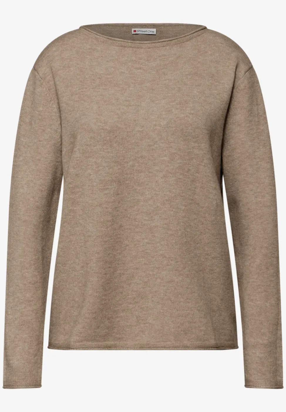 Pull avec ourlet roulé