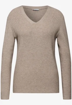 Pull basique à col en V