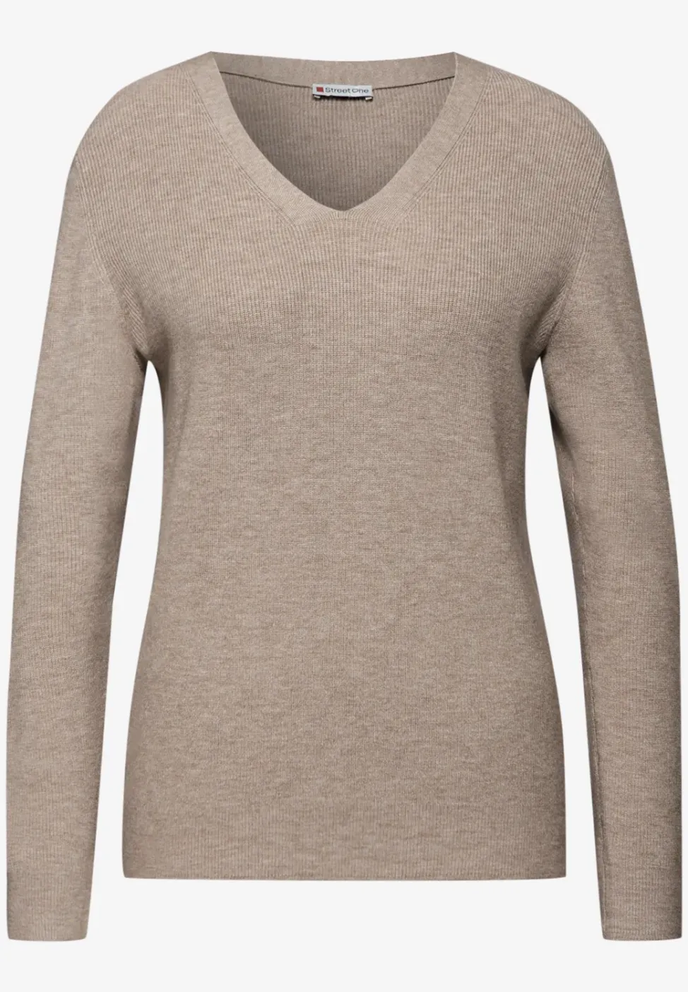 Pull basique à col en V