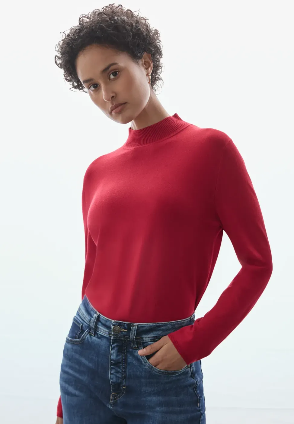 Pull à col roulé basique