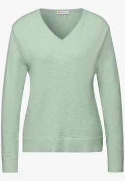 Pull douillet à col en V