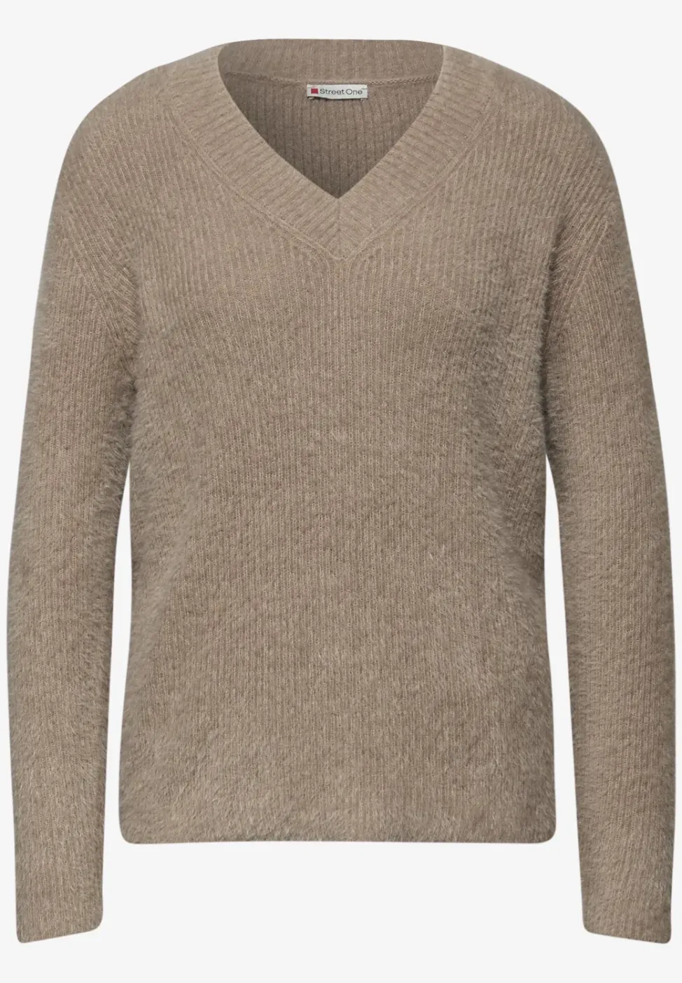 Pull douillet à col en V