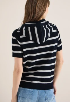 Pull à manches courtes avec capuche