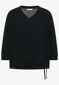 Pull à manches courtes effet crochet