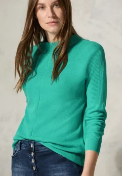 Pullover Dolman à structure mixte