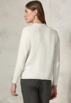 Pullover Dolman à structure mixte