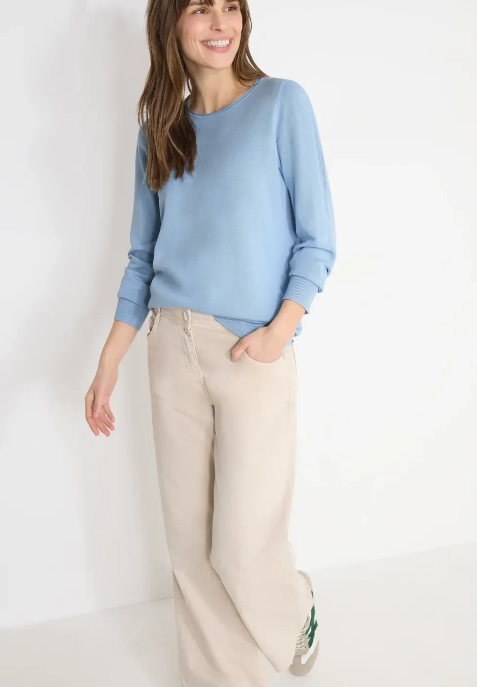 Pull-over en couleur unie