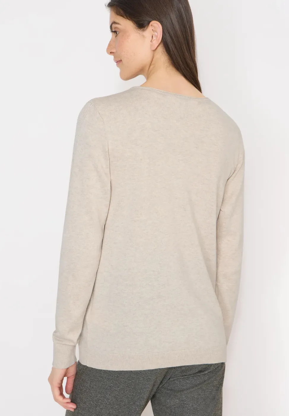 Pull-over en couleur unie