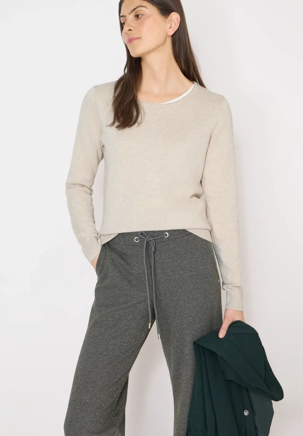 Pull-over en couleur unie