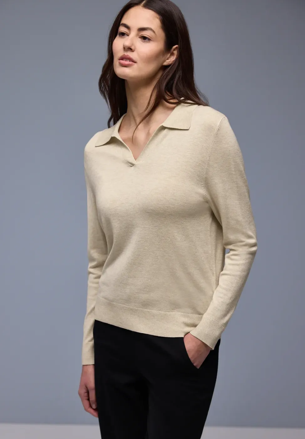 Pull-over en couleur unie