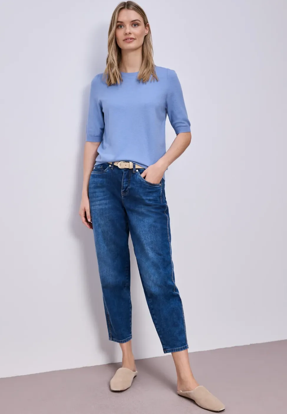 Pull-over en couleur unie