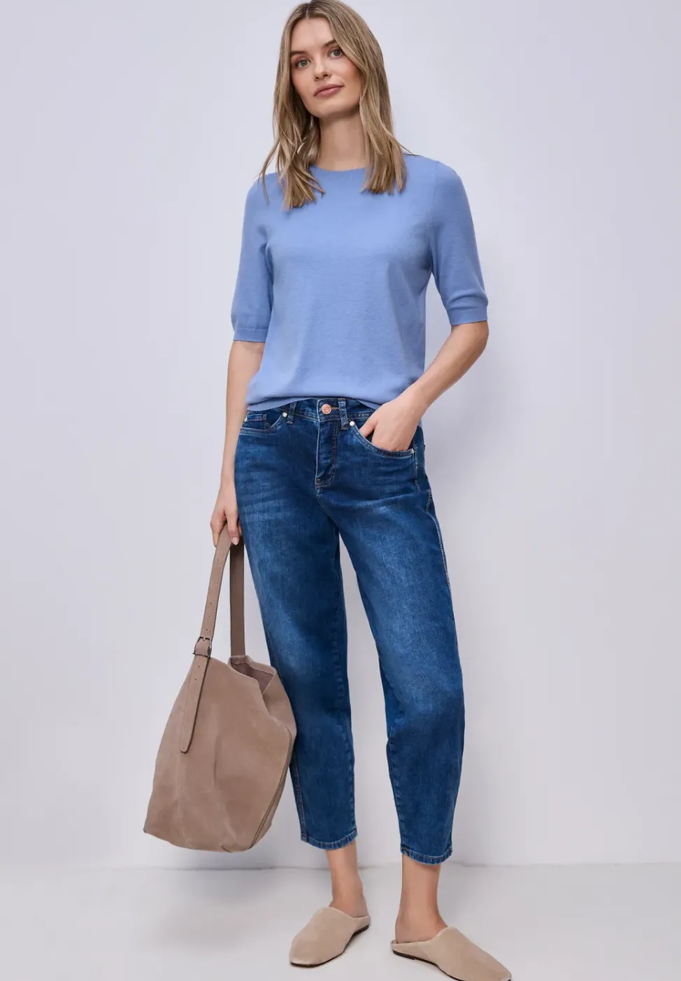 Pull-over en couleur unie