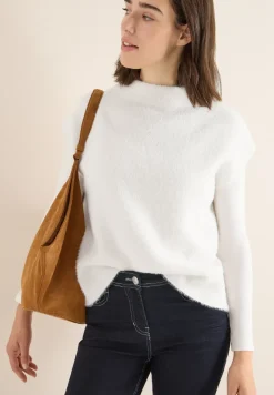 Pull-over en fil de plumes Two-Tone
