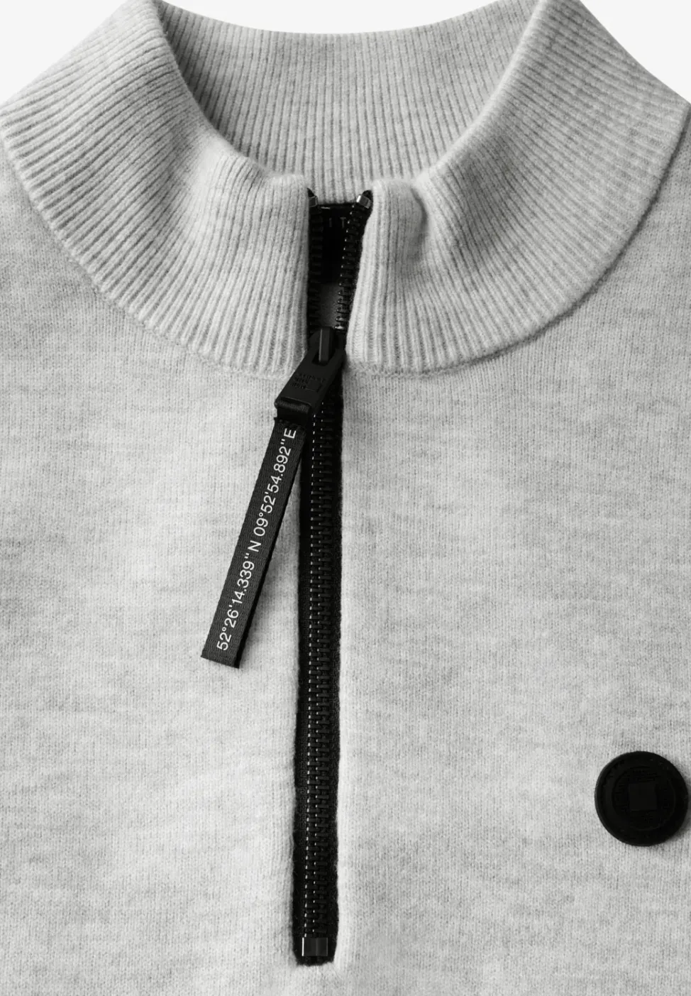 Pull-over mi-zip doux