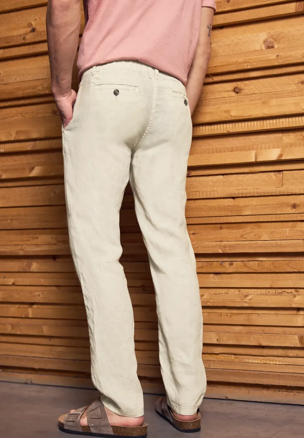 Relaxed Fit Chino en lin