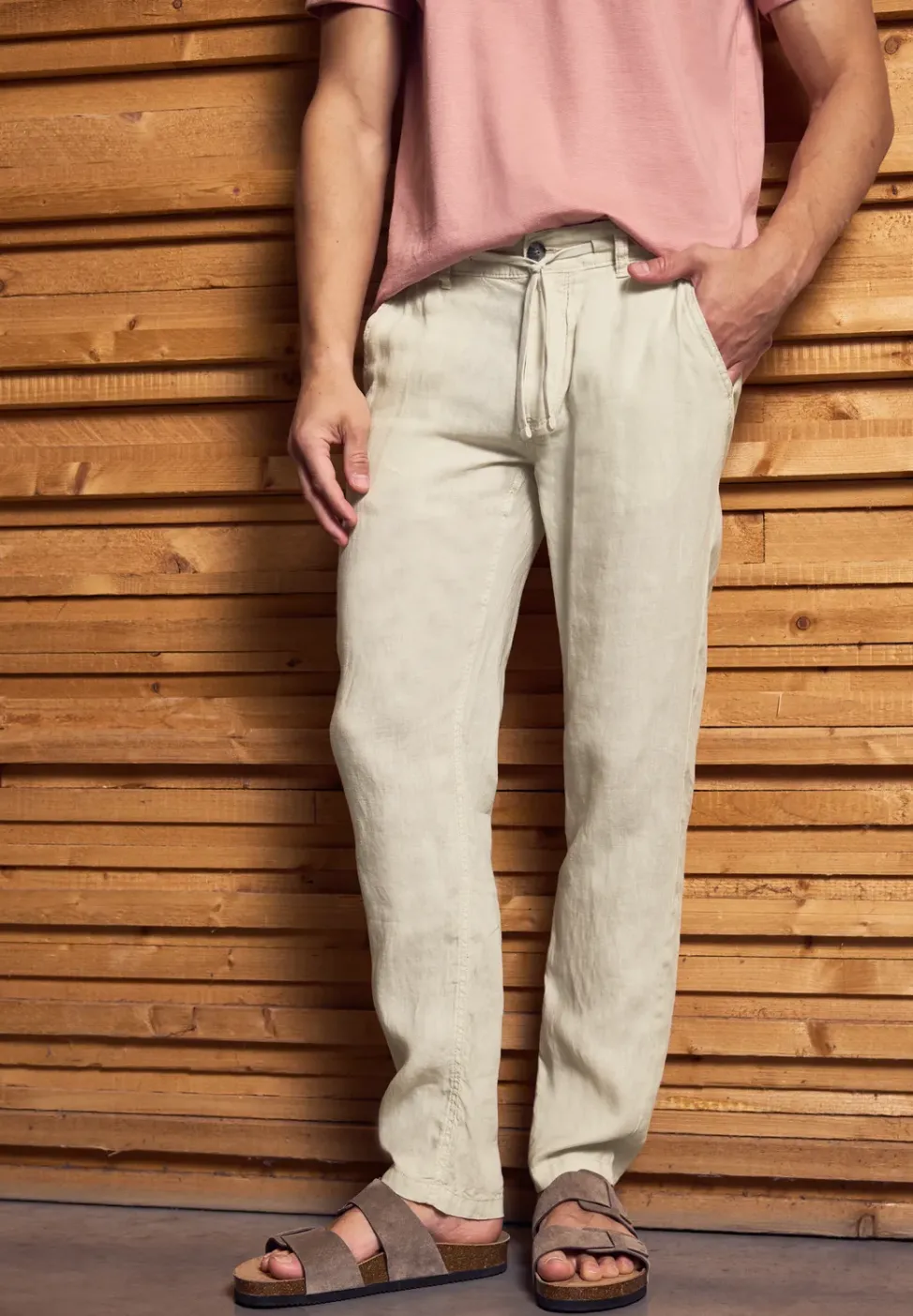 Relaxed Fit Chino en lin