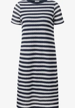 Robe ajourée rayée