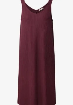 Robe à bretelles en couleur unie