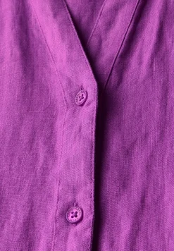Robe chemisier en lin