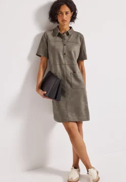 Robe chemisier en velours